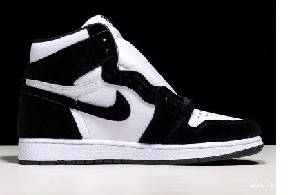 PANDA WHITE AIR JORDAN BLACK 1 0816